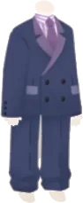 レトロなスーツ・ブルーの画像