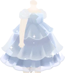 銀のきらめくドレスの画像