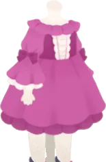 舞踏会のフリルドレス・ピンクの画像