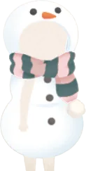 雪だるまの着ぐるみの画像