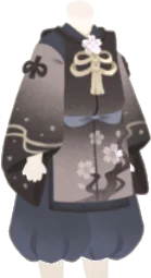 咲き誇る白桜の狩衣の画像