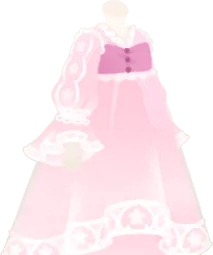 幻想のチュールワンピース・桜の画像
