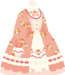 花柄カントリーワンピ・ピンクの画像