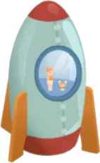 ミニチュア宇宙ロケットの画像
