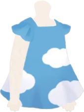 空柄のワンピースの画像