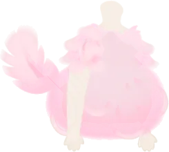羽毛ワンピース・ピンクの画像