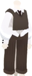 社長のニットベスト服の画像