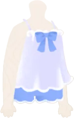 リボン付きふんわりルームウェアの画像