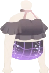 オフショルダービキニ・ブラックの画像