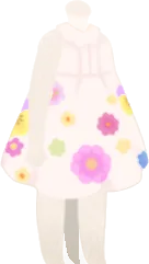 エディブルフラワーワンピ・白の画像