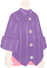 腕まくりストライプシャツの画像