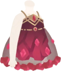 ガーネットのショートドレスの画像