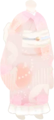 ガーリーなフリル浴衣の画像
