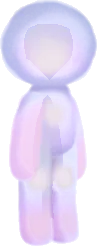 光るわたあめボディの画像