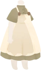 素朴なナチュラルシャツワンピ・緑の画像