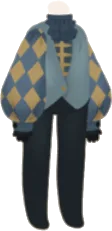 戸惑う紳士のベスト・青の画像