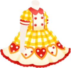 シェフ風レトロワンピースの画像