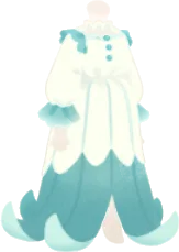 ヘムカールロングワンピ・白の画像