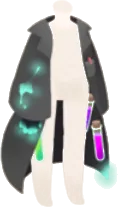 黒い白衣の画像