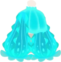 深海のクロップドニットの画像