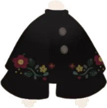 花の刺繍が入ったケープの画像