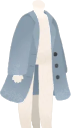 お出かけグレーコートの画像