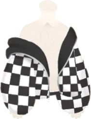 オフショルチェック柄アウターの画像