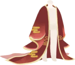 みやびな羽織り・紅色の画像