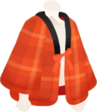 チェックの半纏の画像