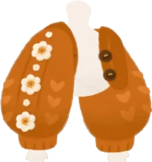 毛糸のふんわりカーディガンの画像