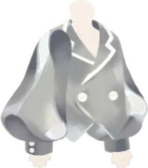 メタリックシルバーアウターの画像