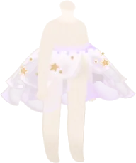 星のシフォンオーバースカートの画像