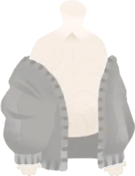 MODEグレーカーディガンの画像
