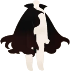 狂気に満ちた詩人のロングマントの画像