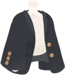 金ボタンのネイピージャケットの画像