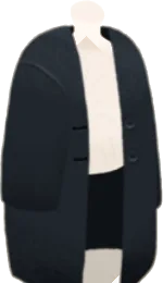オーバーサイズコート・黒の画像
