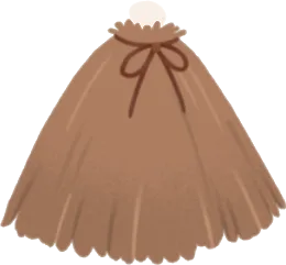 冬の藁蓑の画像