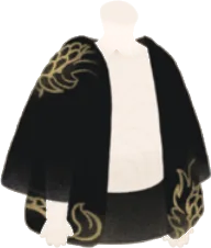 龍の黒羽織の画像