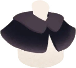 黒い着物ケープの画像