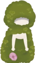 かくれんぼ茂みのマントの画像