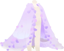 花纏う藤の妖精の羽織の画像