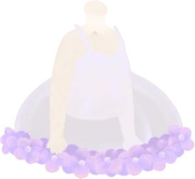 紫陽花オーバースカートの画像