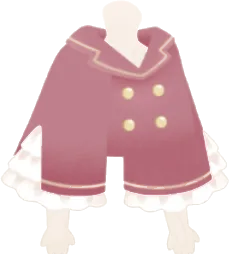 フリル袖のショートコートの画像