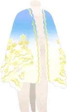 リンドウ柄の羽織の画像