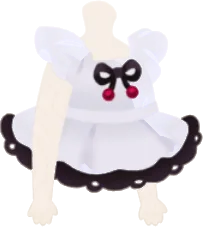 パティスリーのフリルエプロンの画像