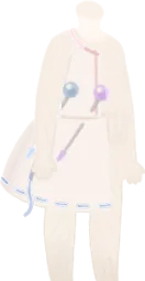 作りかけの服の画像