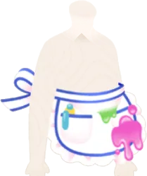 おっちょこちょいなエプロンの画像
