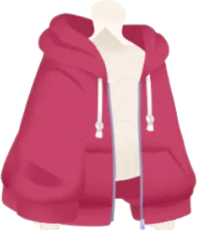 スクールジップパーカーの画像