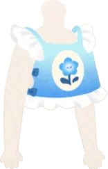 ネモフィラ柄のビスチェの画像