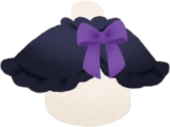 ふんわりフリルケープ・黒の画像